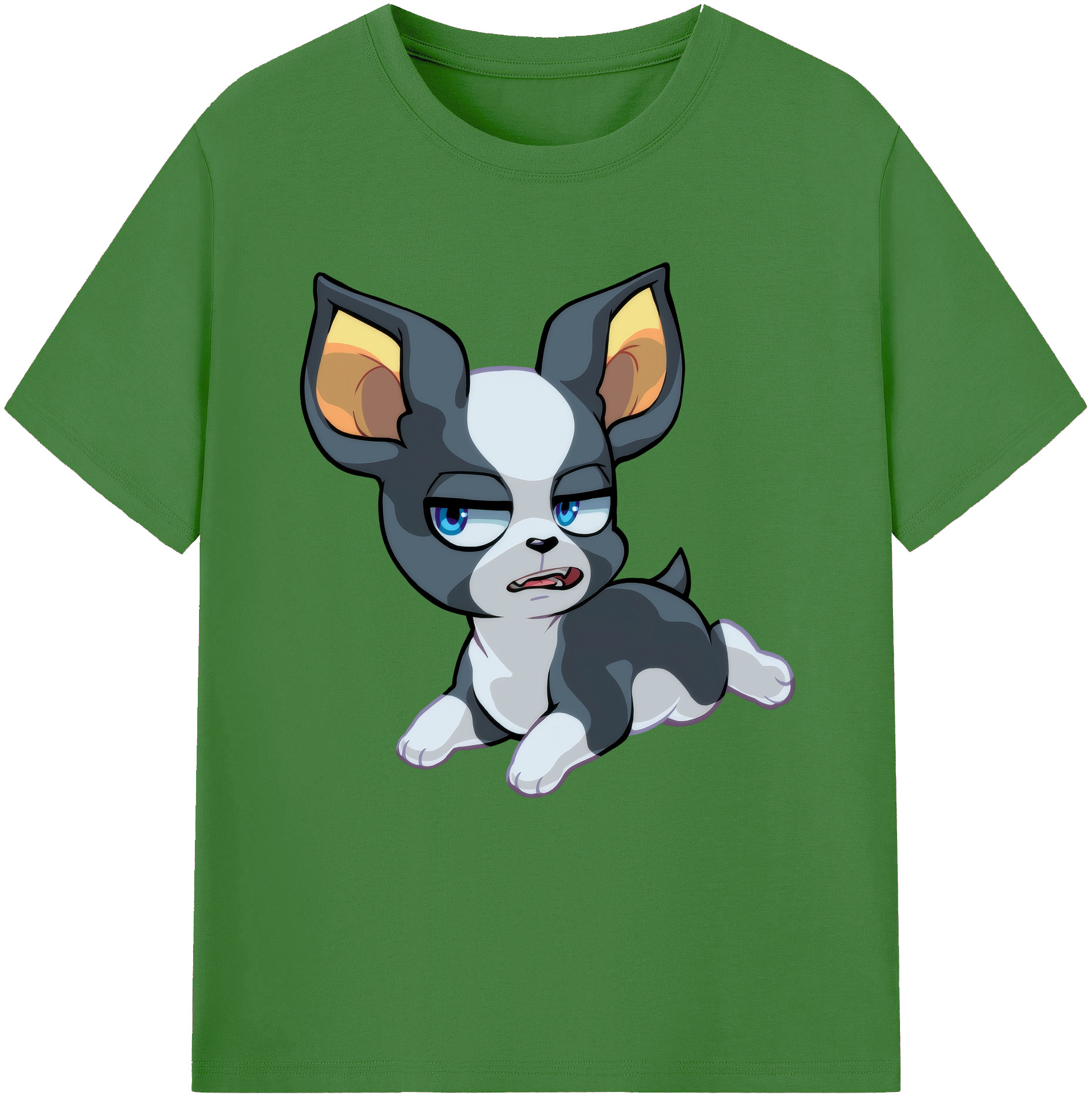（画像用） ジョジョの奇妙な冒険 イギー JoJo's Bizarre Adventure Iggy レディースカジュアルプリントTシャツ（綿100％）